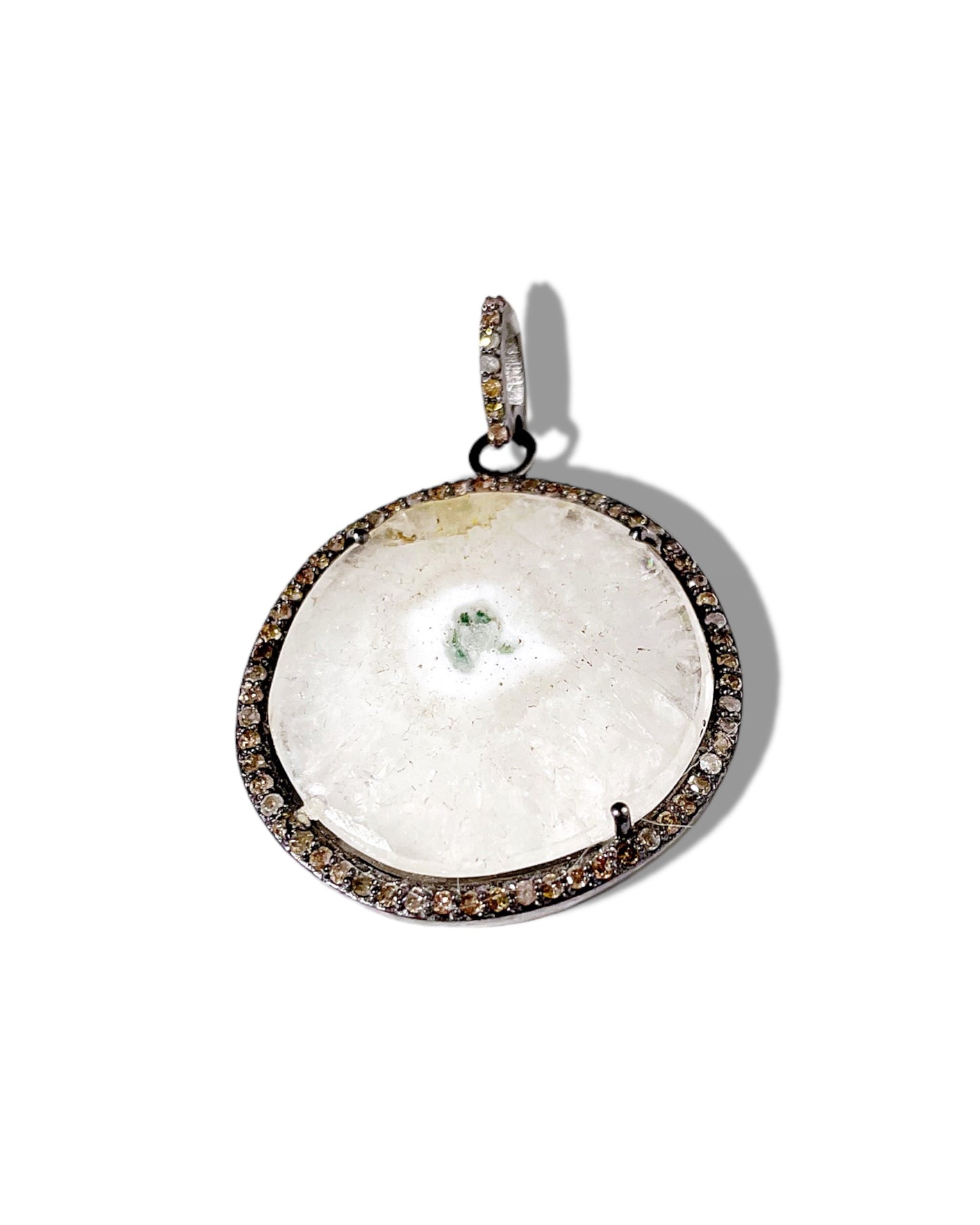 Diamond and Agate Pendant