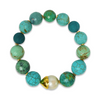 Mixed Turquoise Bracelets with Pearls-Med Size Beads