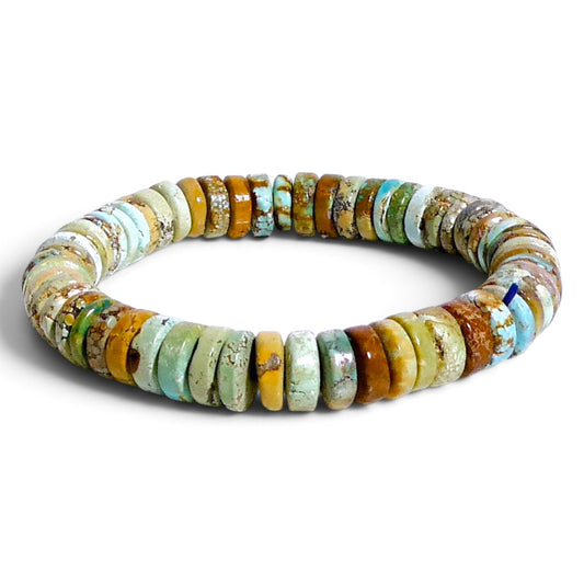 Natural African Turquoise Stretch Bracelet