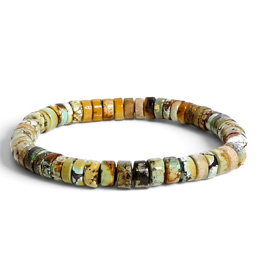 Natural African Turquoise Stretch Bracelet