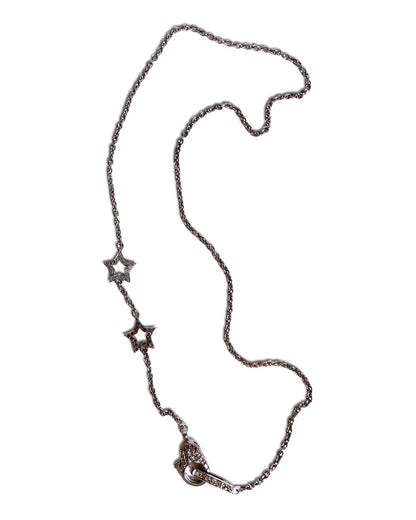 NEW Asymmetrical Star Chain with Diamond Clasp