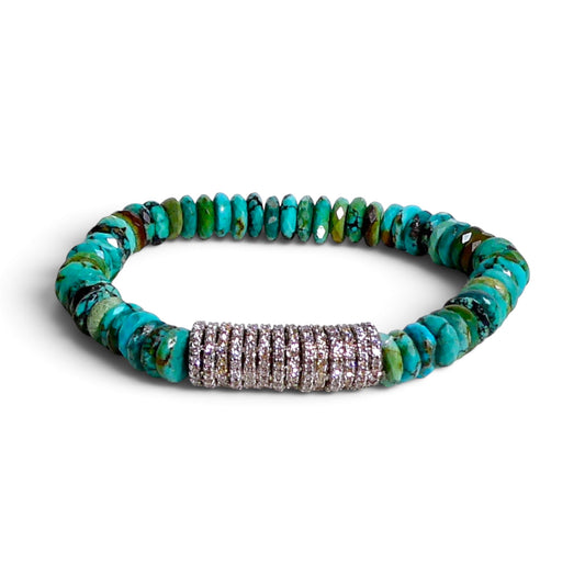 Natural Gemstone & Crystal Stretch Bracelet