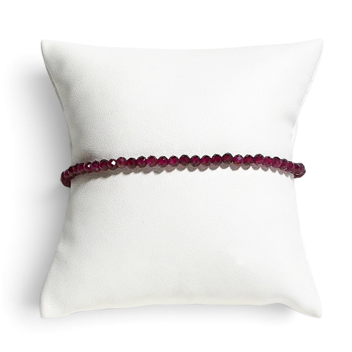 Dainty Faceted Gemstone Stacking Bracelet