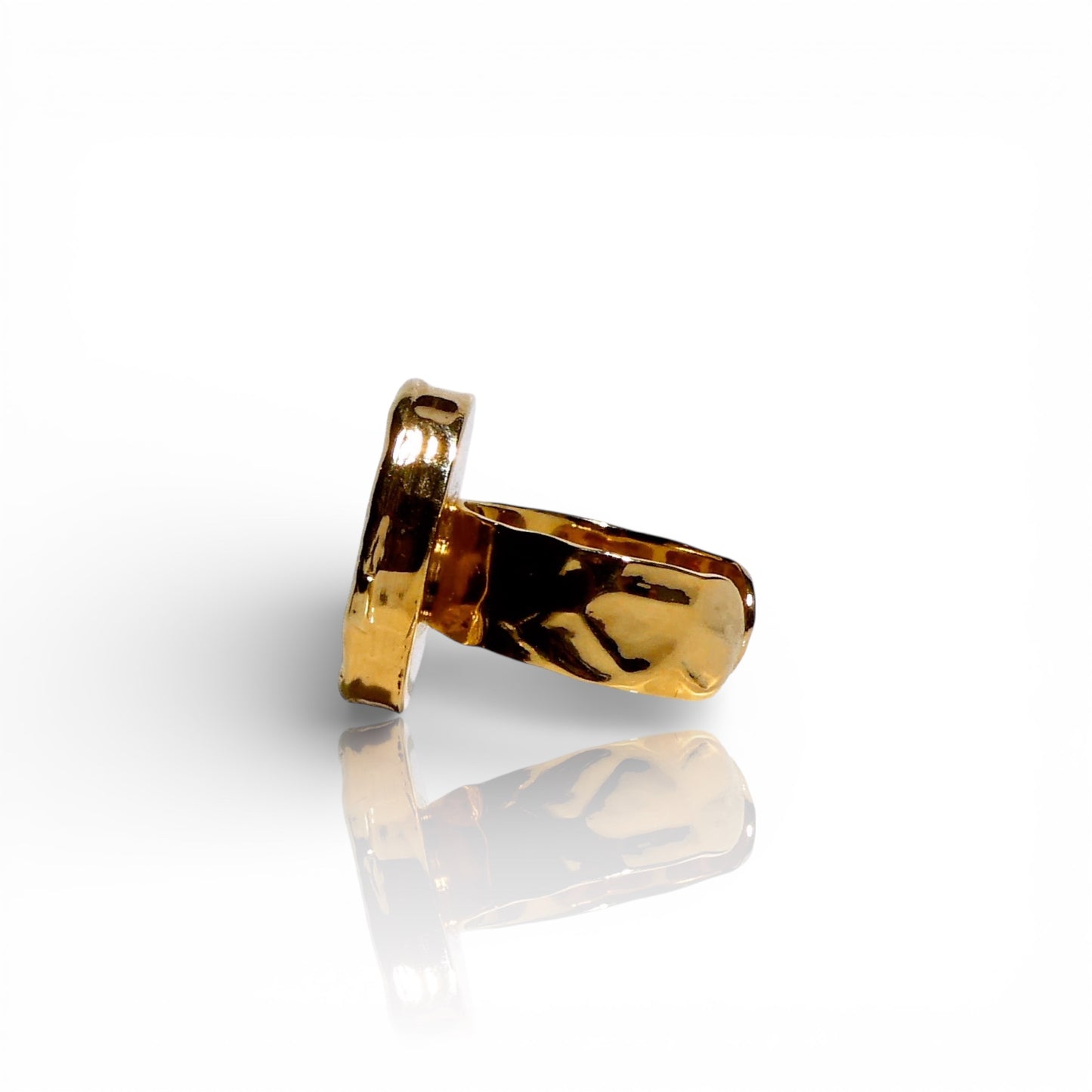 Small Oval Labradorite Ring