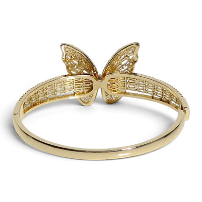Crystal Butterfly Cuff Bracelet