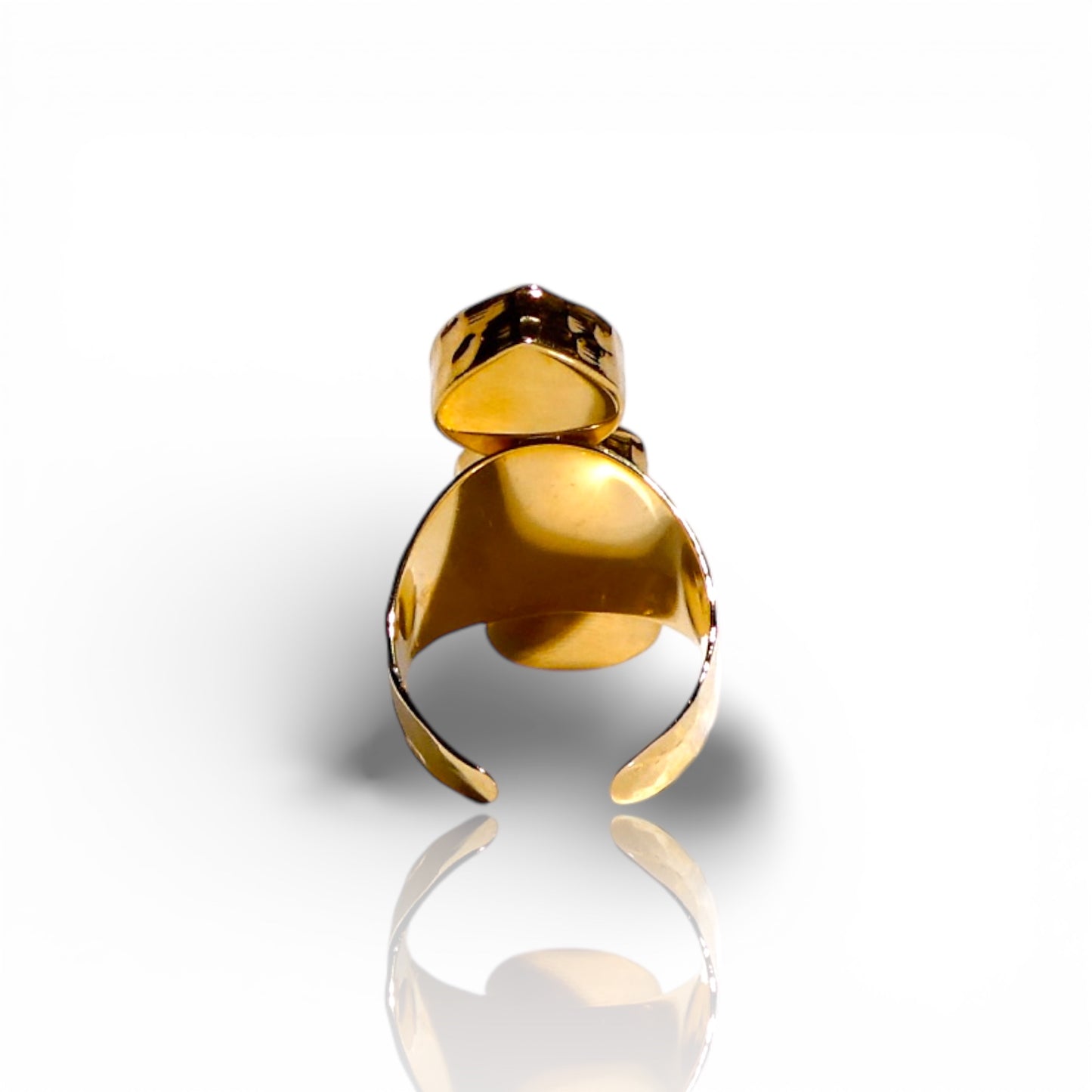 Watermelon Tourmaline Statement Ring