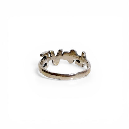 Texas State Love Ring in Sterling Silver