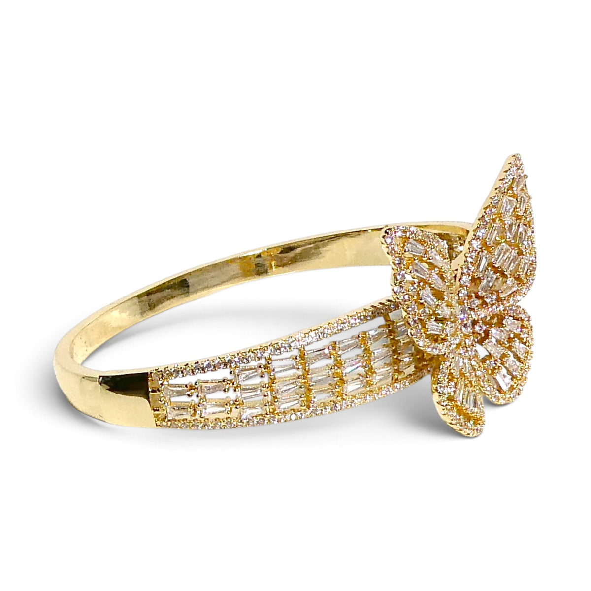Crystal Butterfly Cuff Bracelet