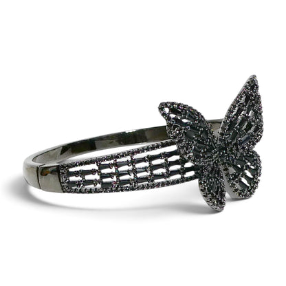 Crystal Butterfly Cuff Bracelet