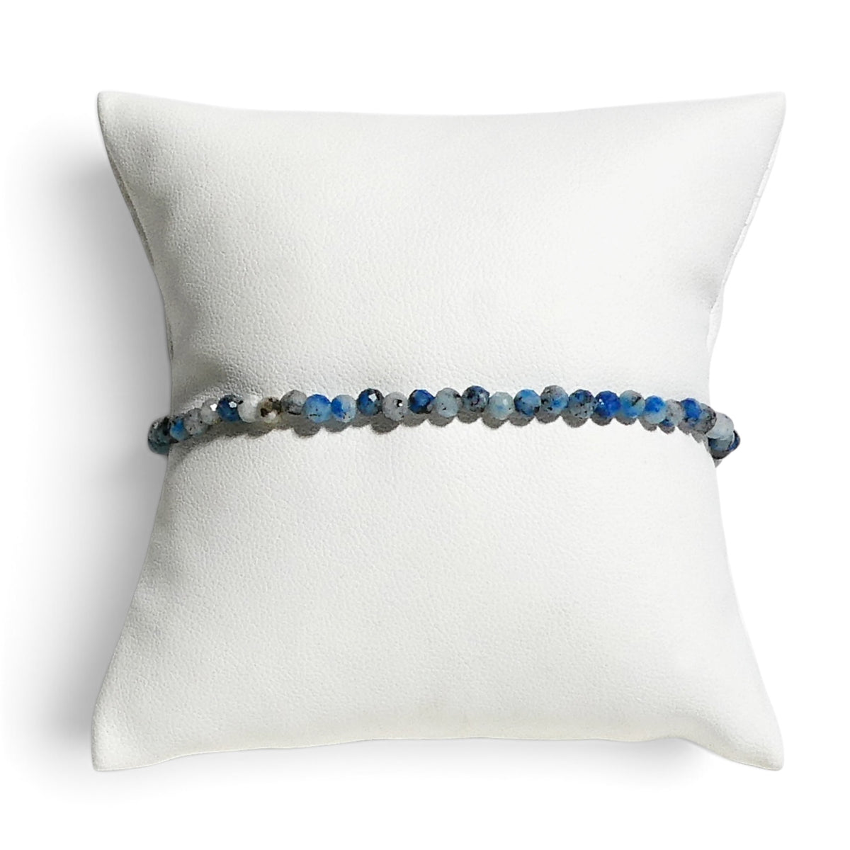 Dainty Faceted Gemstone Stacking Bracelet