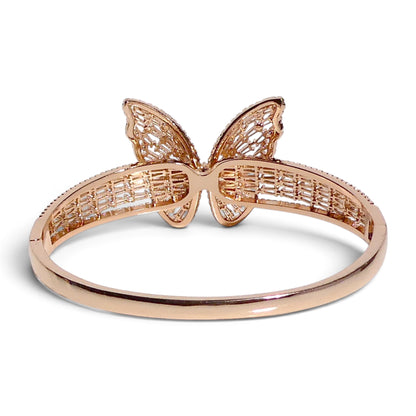 Crystal Butterfly Cuff Bracelet