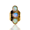 NEW Three Stone Opal Ring