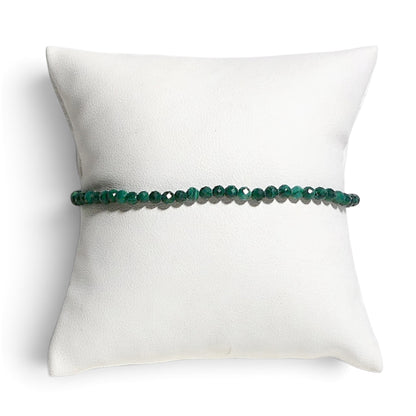 Dainty Faceted Gemstone Stacking Bracelet