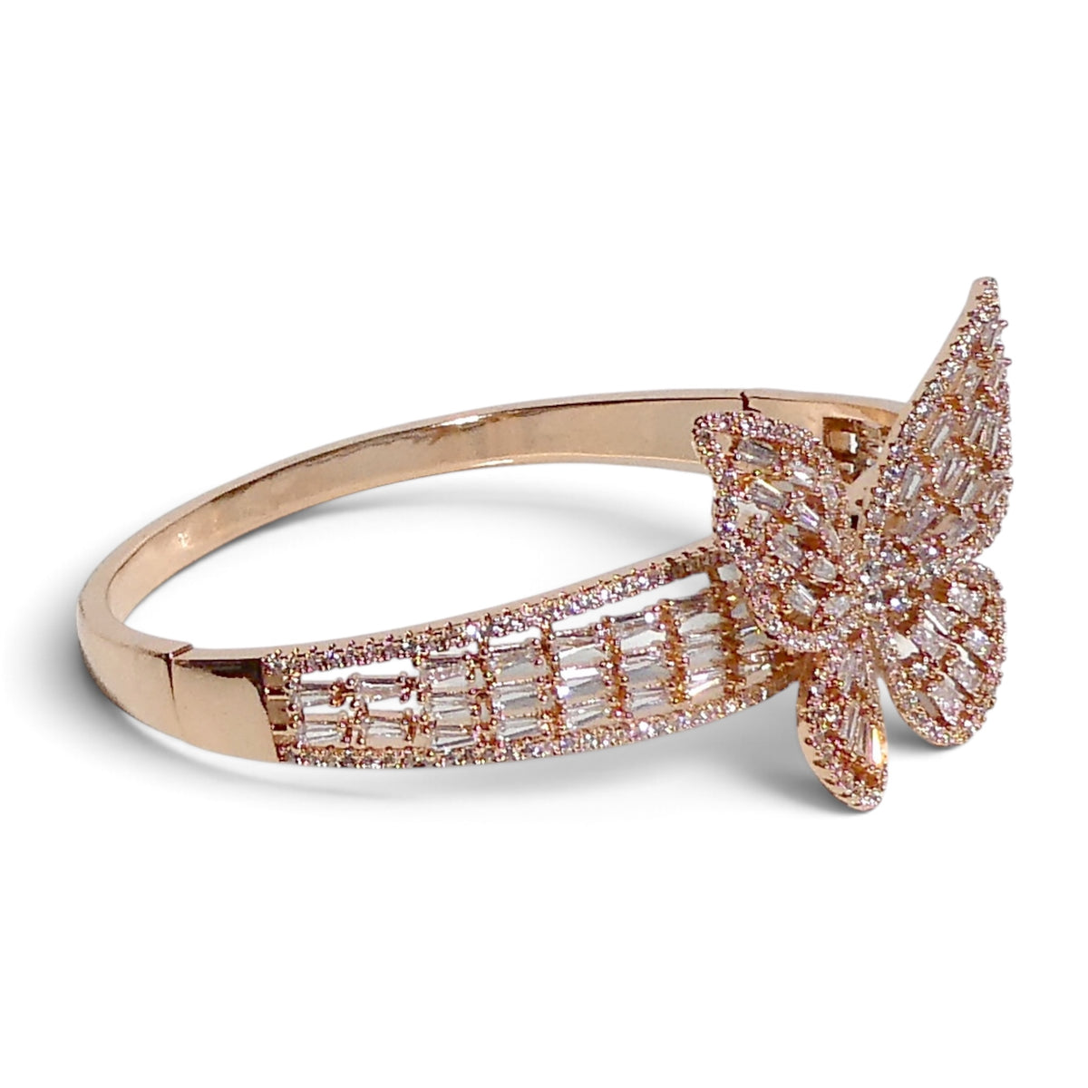 Crystal Butterfly Cuff Bracelet