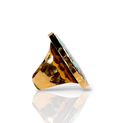 Natural Turquoise Statement Ring