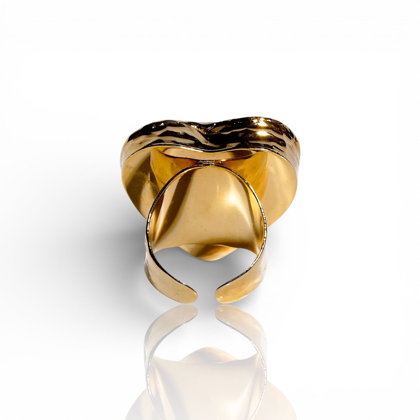 Heart-Shaped Mother of Pearl Ring