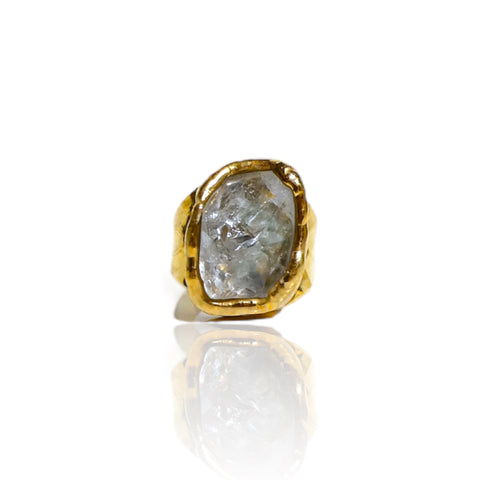 NEW Small Herkimer Gemstone Ring