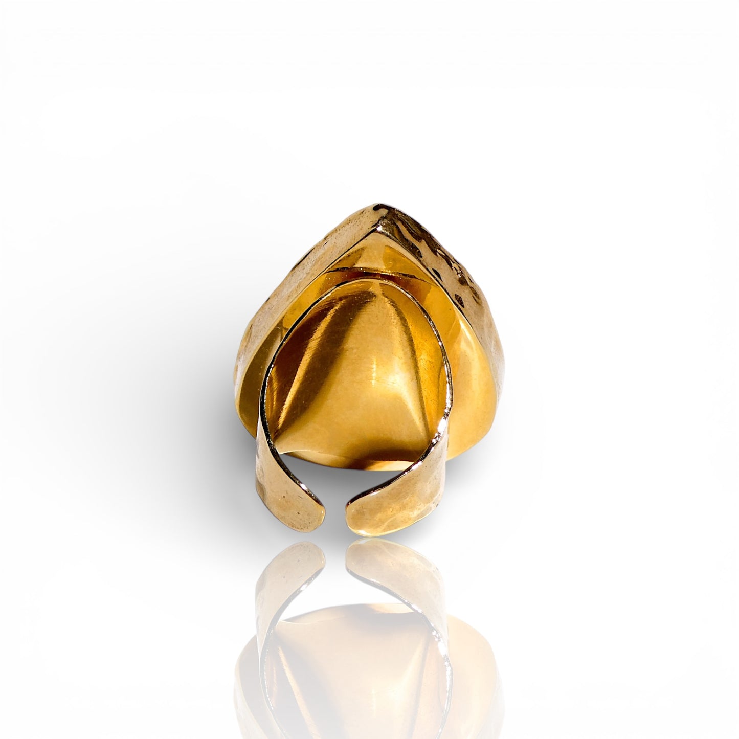 Green Turquoise Teardrop Statement Ring