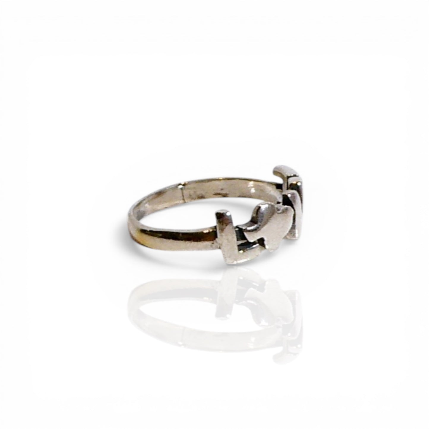 Texas State Love Ring in Sterling Silver