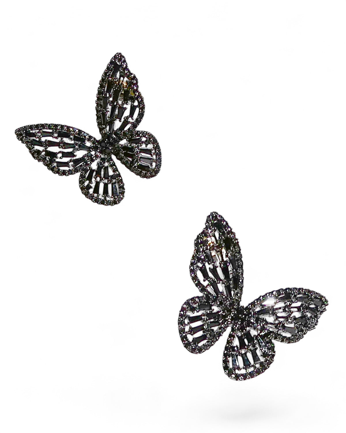 Crystal Butterfly Statement Earrings