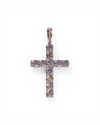 Large Crystal Cross Pendant