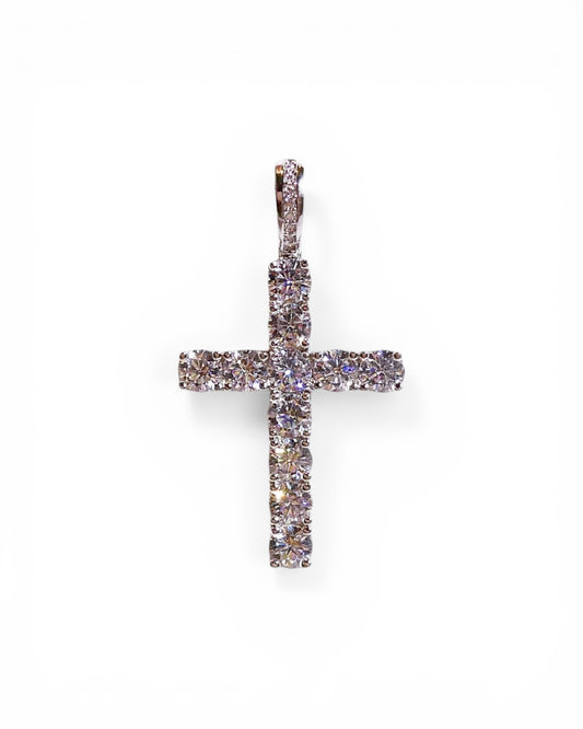 Large Crystal Cross Pendant