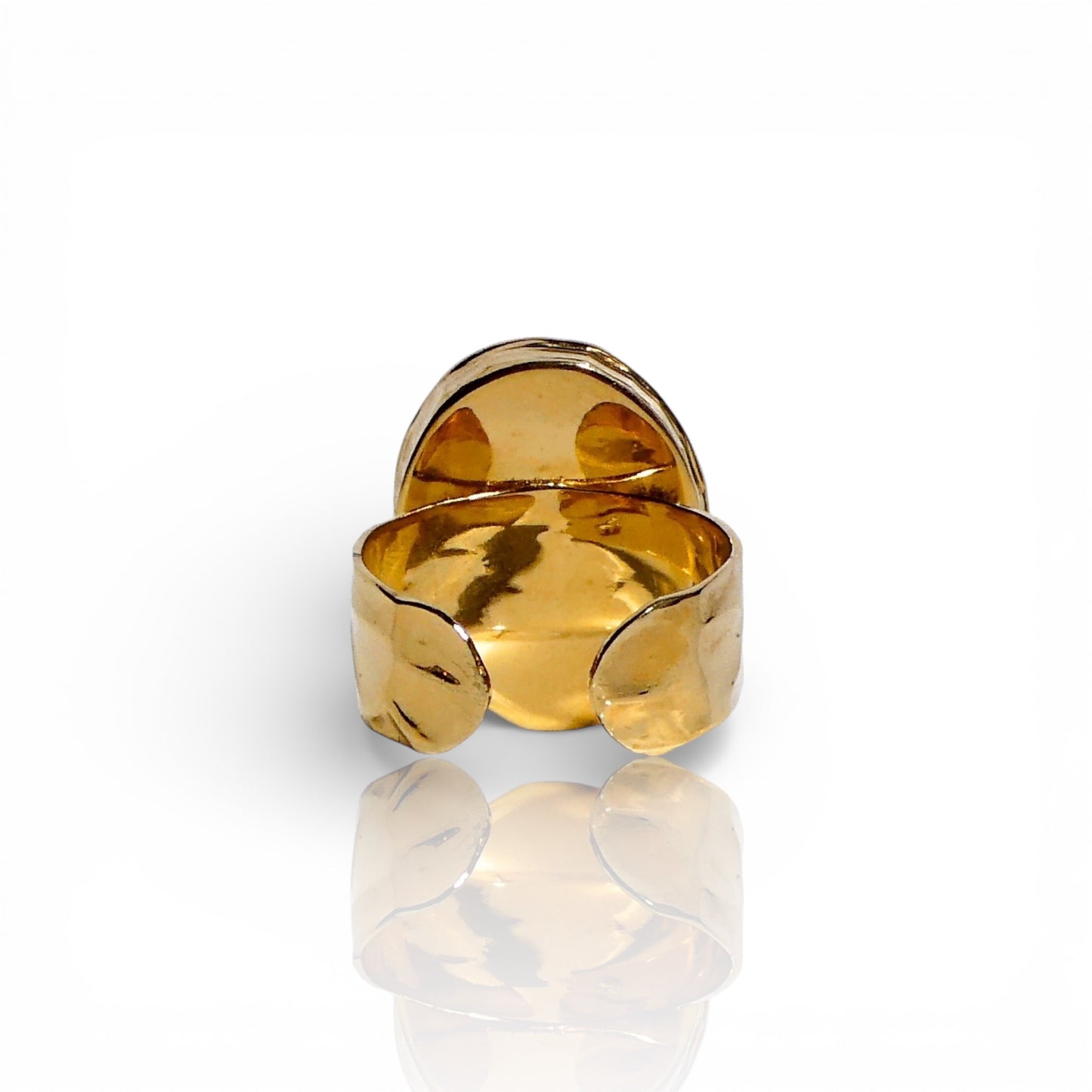 Small Oval Labradorite Ring