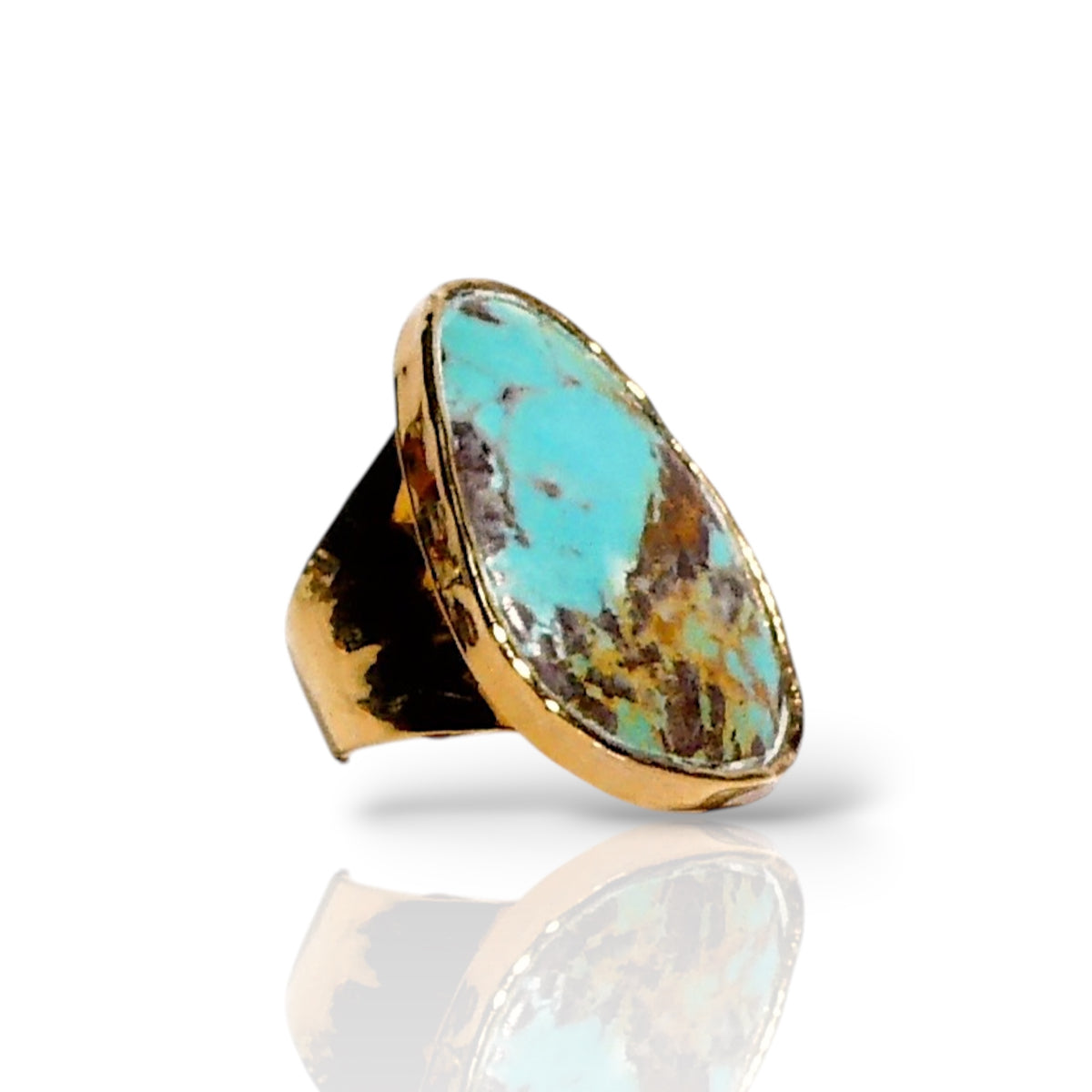 Natural Turquoise Statement Ring