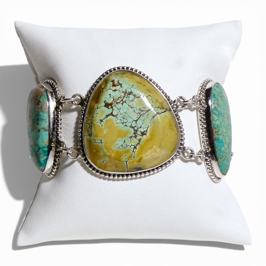 Large Stone Green Royston Turquoise Bracelet