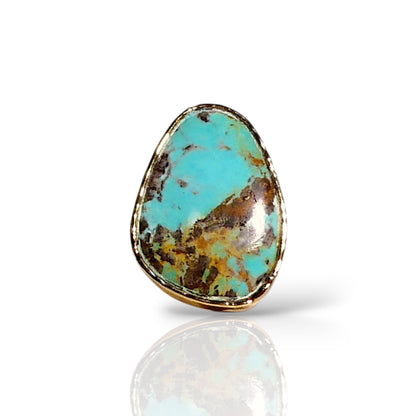 Natural Turquoise Statement Ring