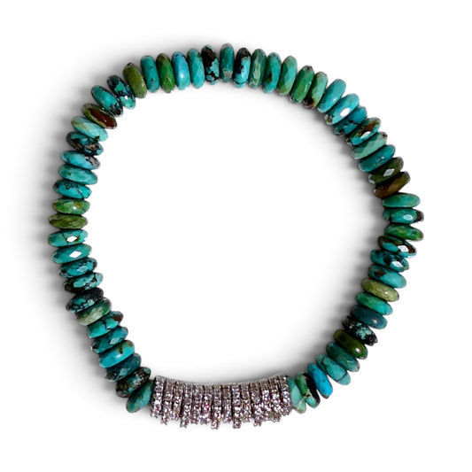 Natural Gemstone & Crystal Stretch Bracelet
