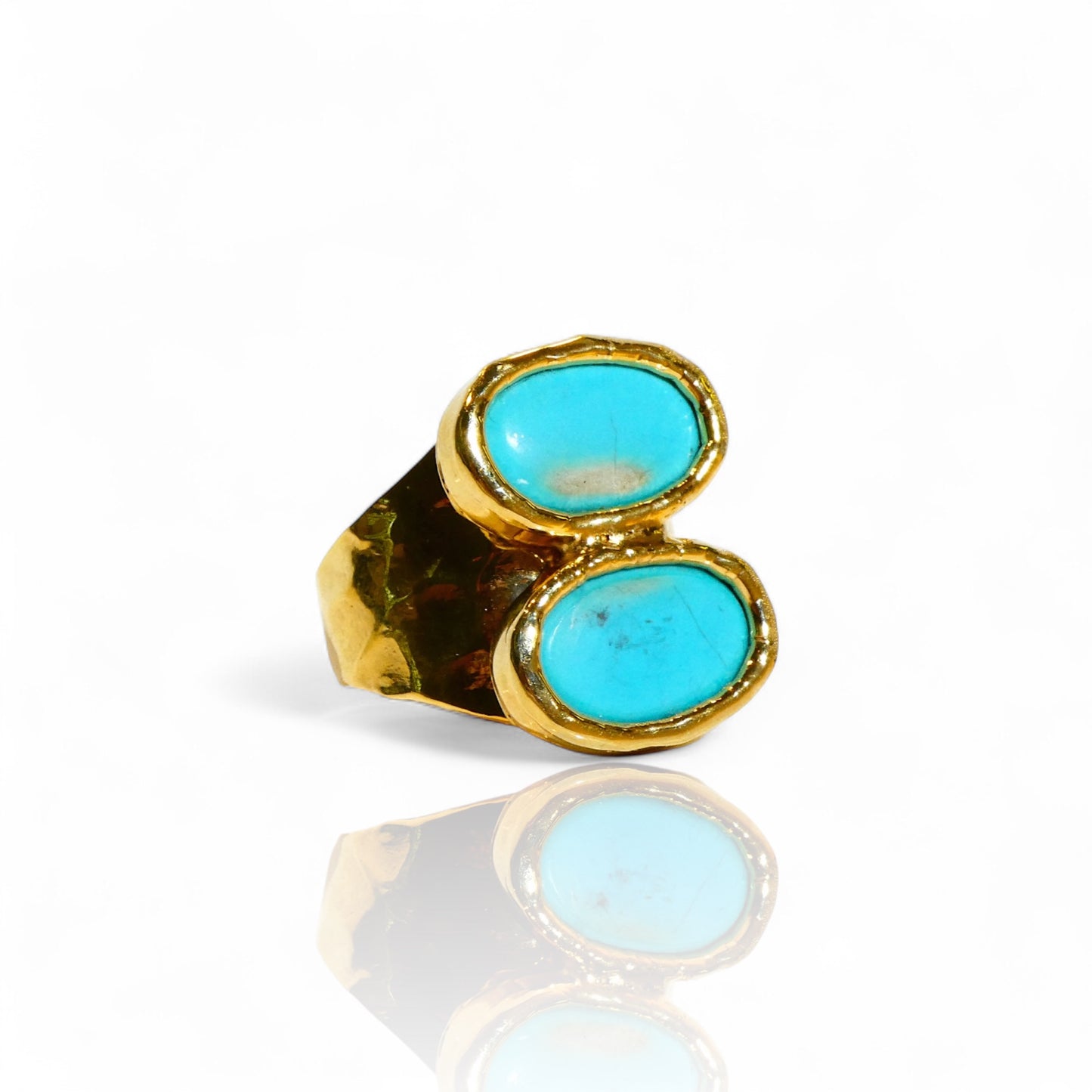 Double Oval Turquoise Ring