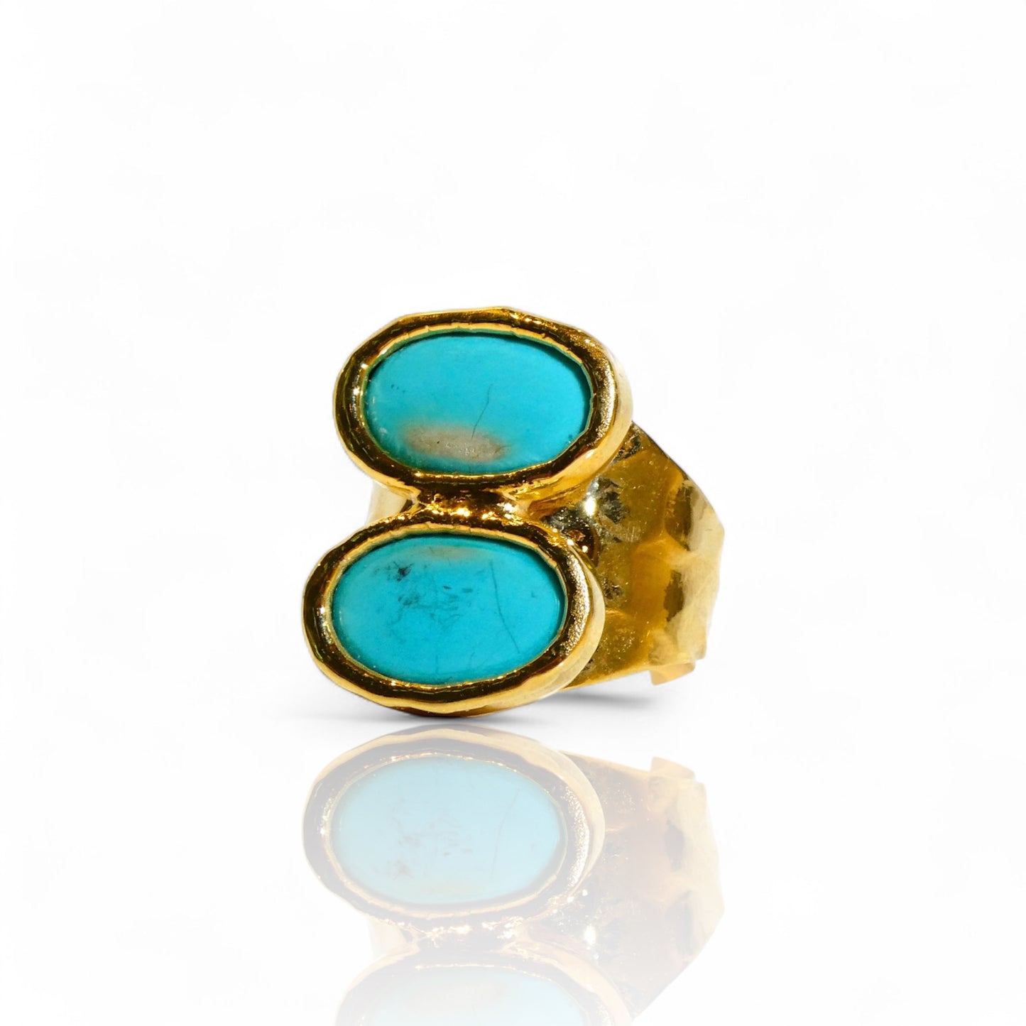 Double Oval Turquoise Ring