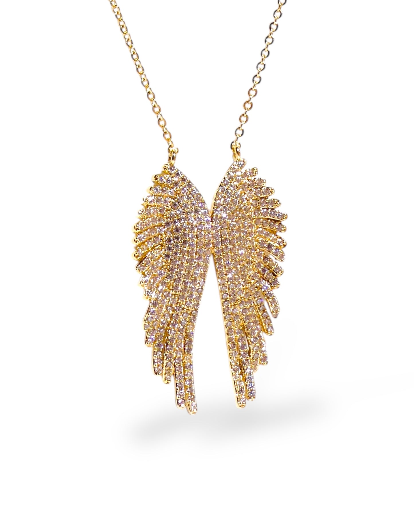 Pavé Angel Wings Necklace