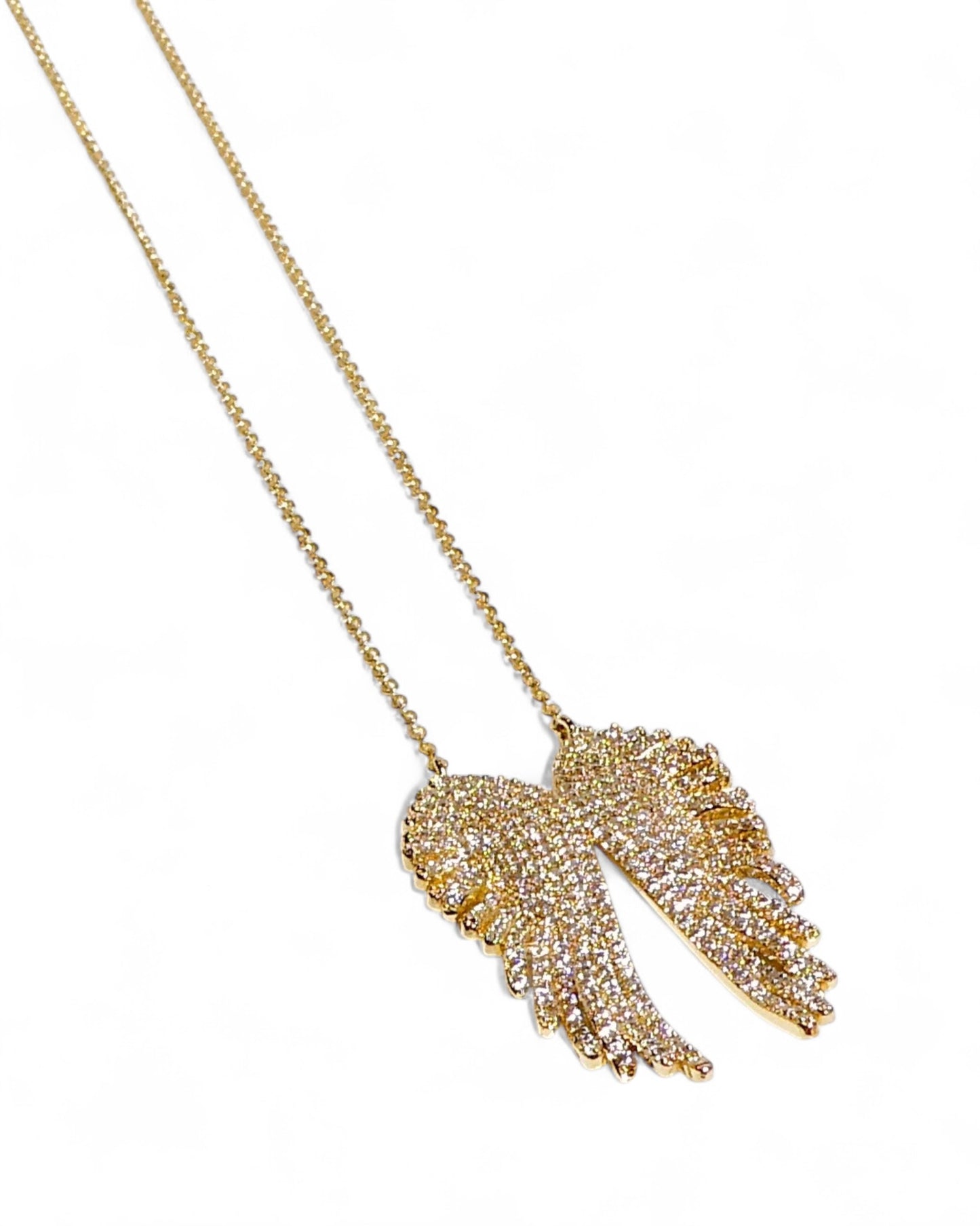 Pavé Angel Wings Necklace