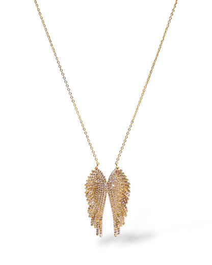 Pavé Angel Wings Necklace