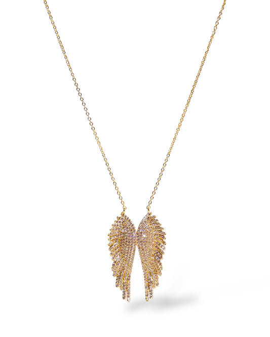 Pavé Angel Wings Necklace