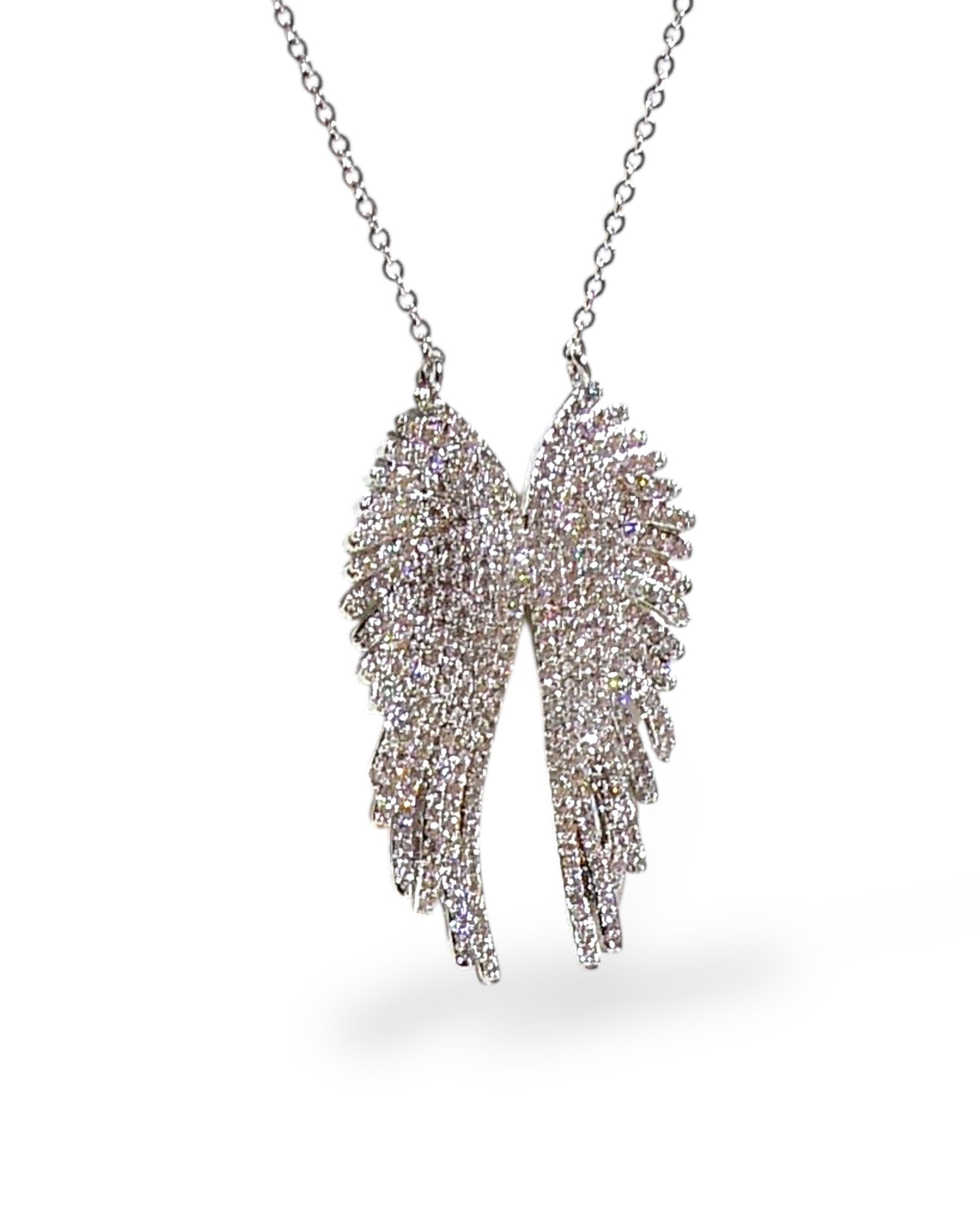 Pavé Angel Wings Necklace