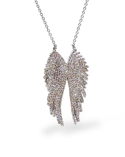 Pavé Angel Wings Necklace