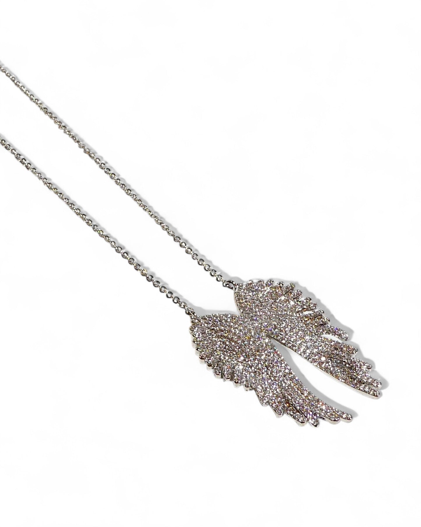 Pavé Angel Wings Necklace