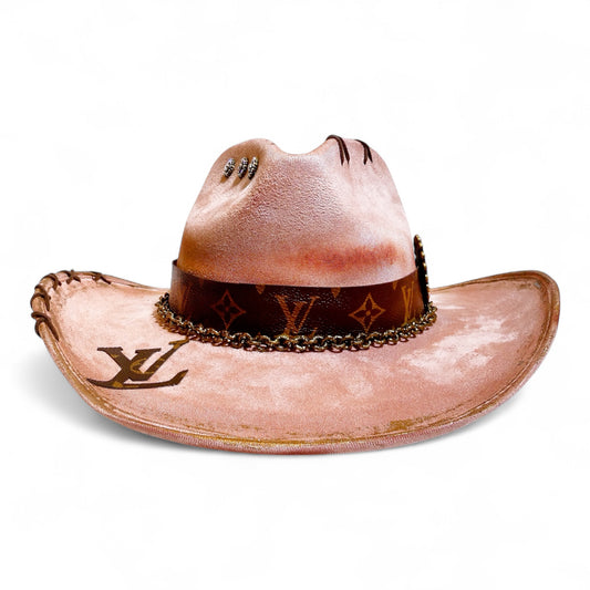 LV Jeweled Fedora in Blush