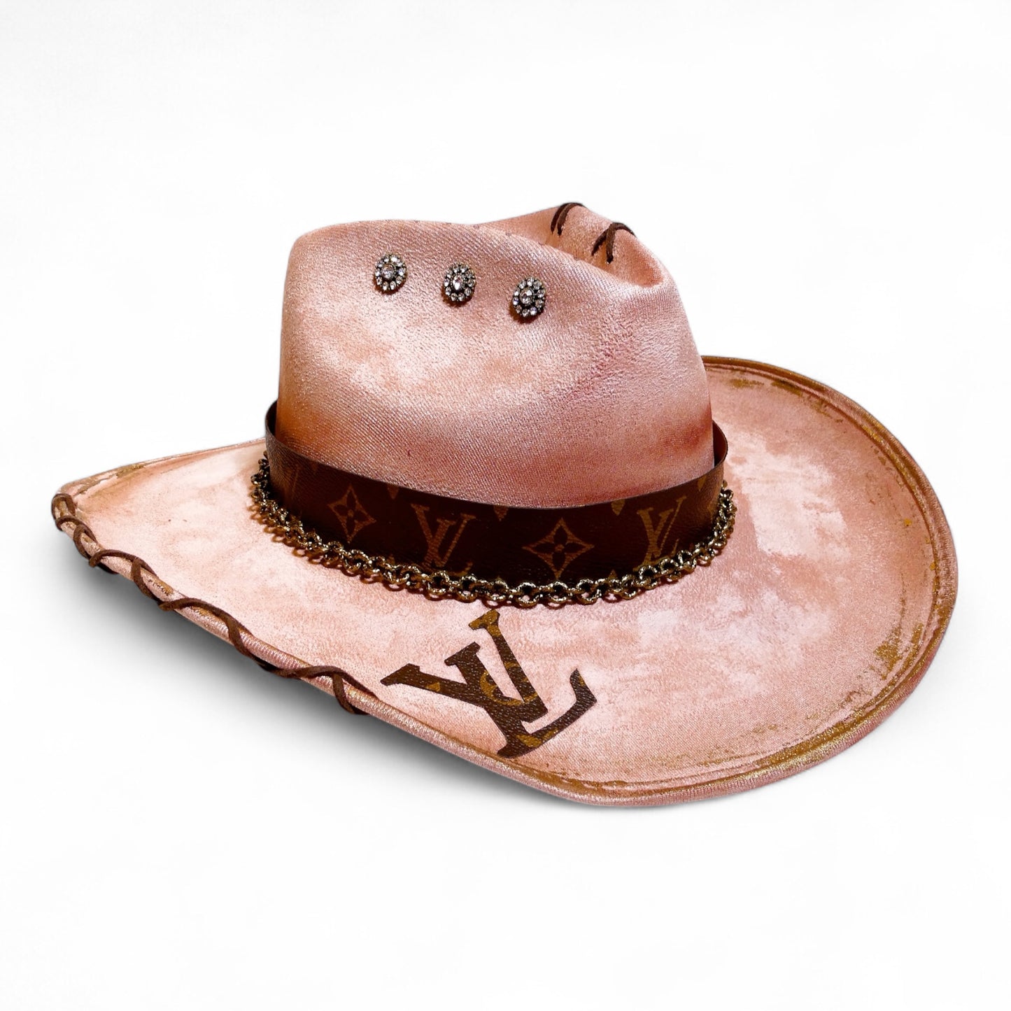 LV Jeweled Fedora in Blush