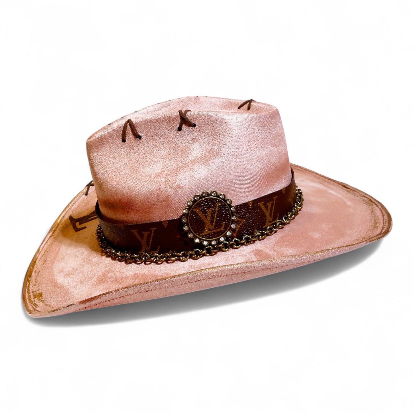 LV Jeweled Fedora in Blush
