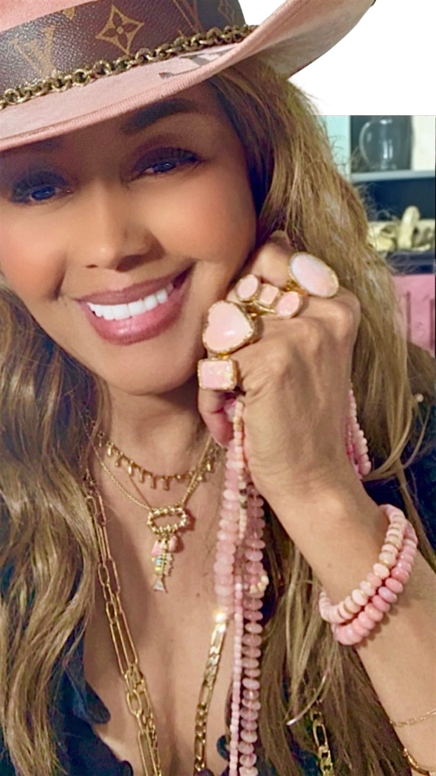 Oval Rose Quartz Ring