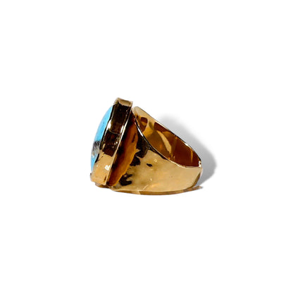 Oval Turquoise Adjustable Ring