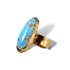 Elongated Oval Turquoise Ring