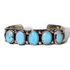 Sterling Silver & Turquoise Oval Cuff