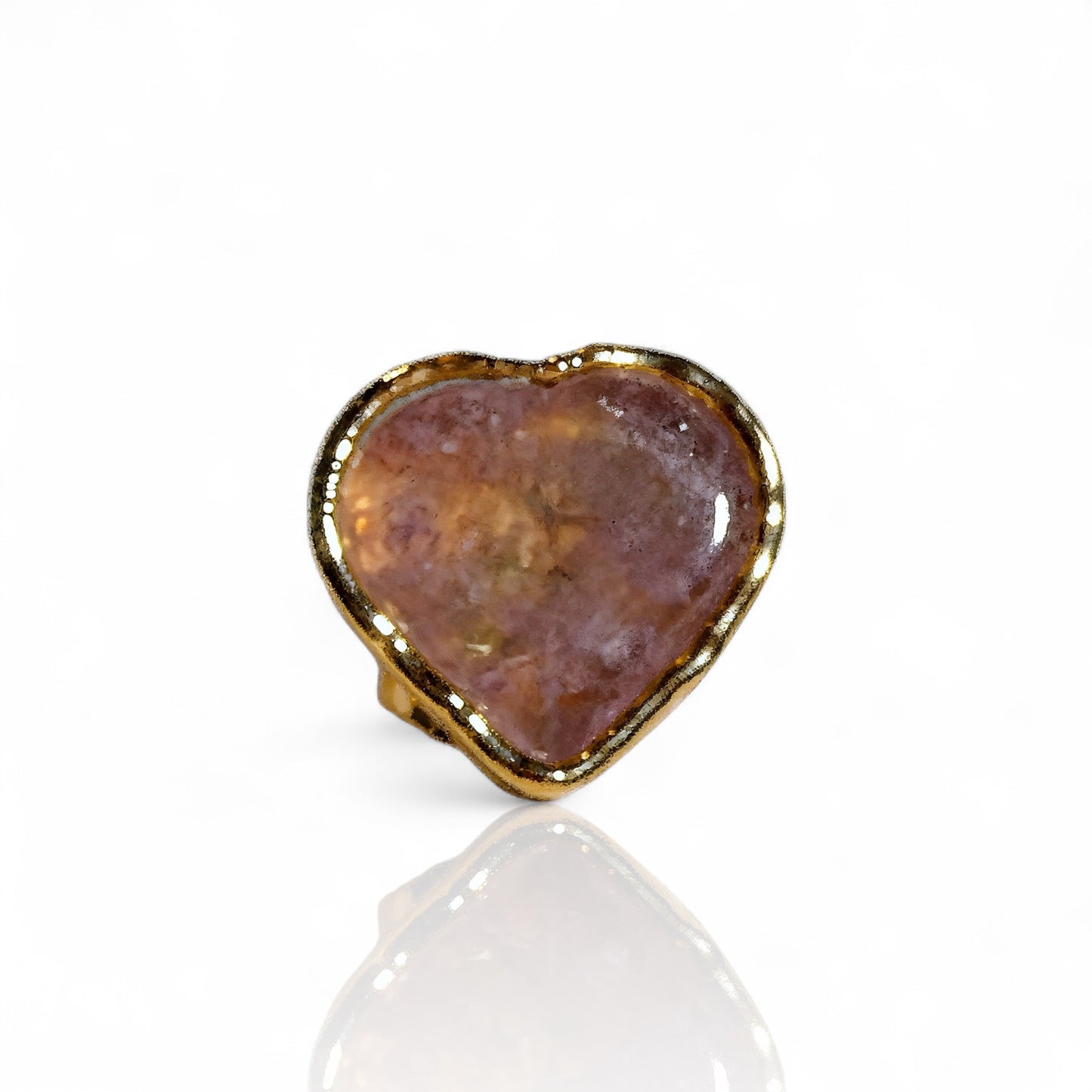 Natural Ametrine Heart Ring