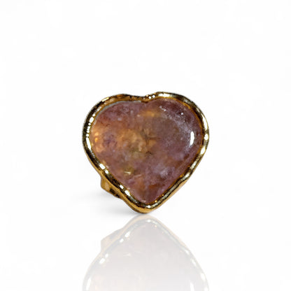 Natural Ametrine Heart Ring