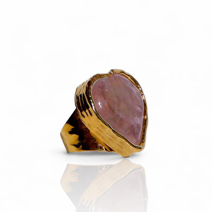 Natural Ametrine Heart Ring